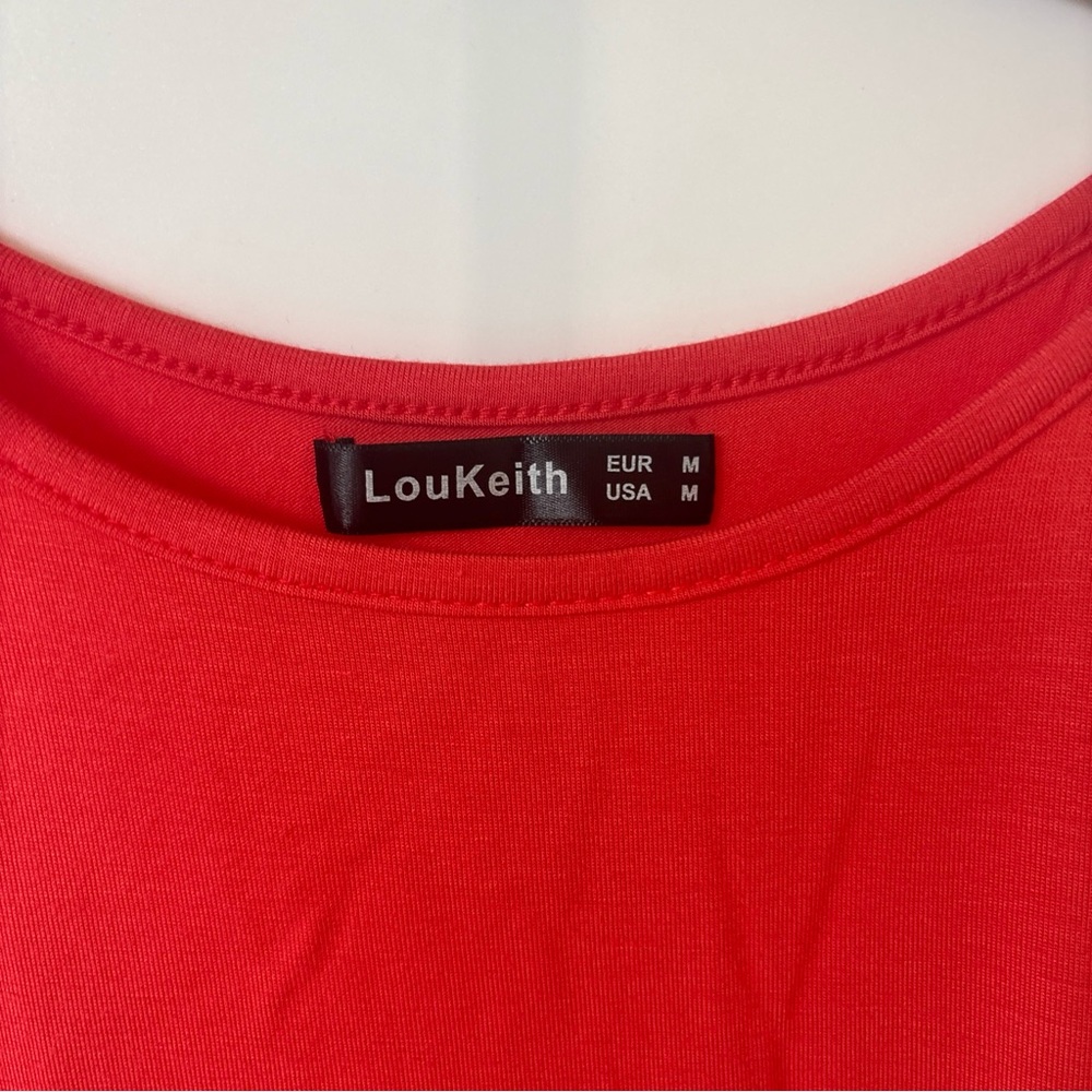 LouKeith Women's Racerback Tank Top , Coral, Size M - Picture 5 of 6